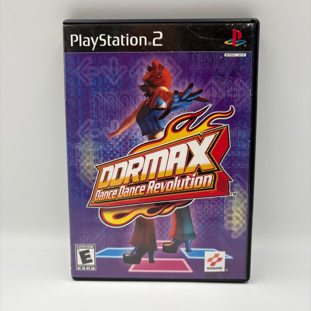 Konami DDRMAX Dance Dance Revolution PS2 Purple Good Music Rhythm Game‎